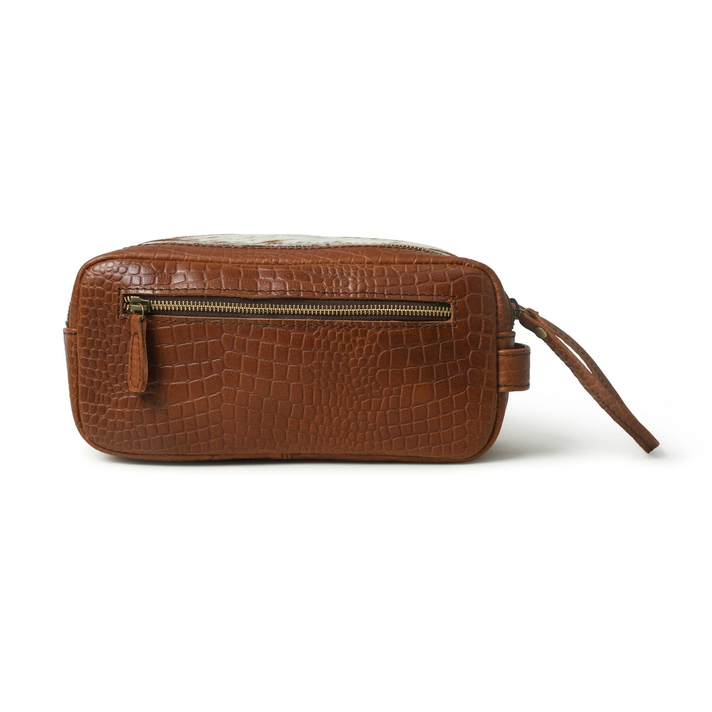 Trousse de Toilette en Cuir Croco Hairon