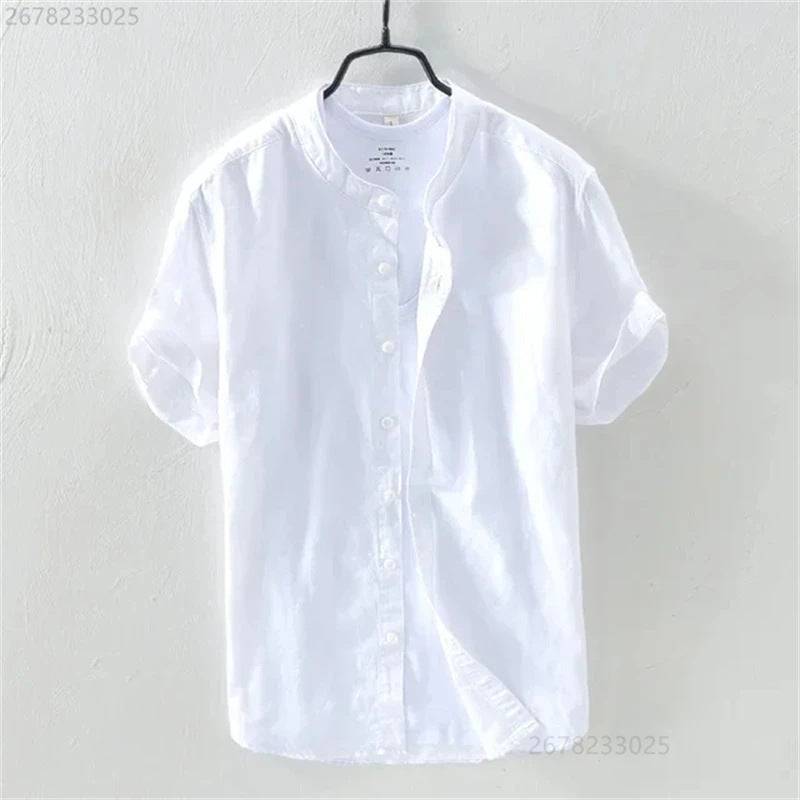 Breathable Comfortable Resort-style Ombre Short-sleeve Shirt