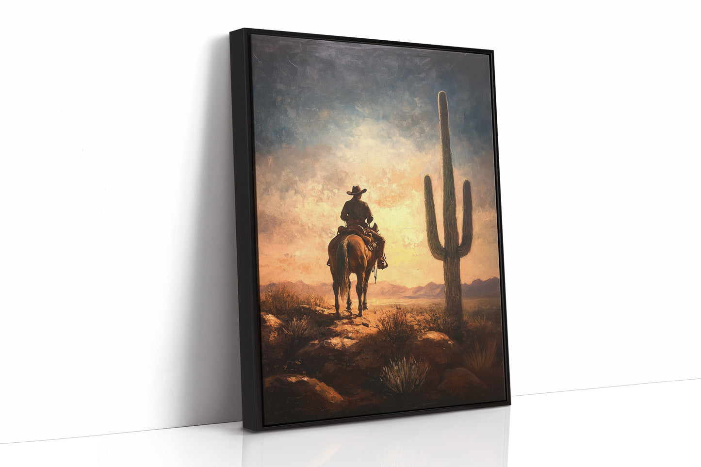 Cowboy Horizon au lever du soleil