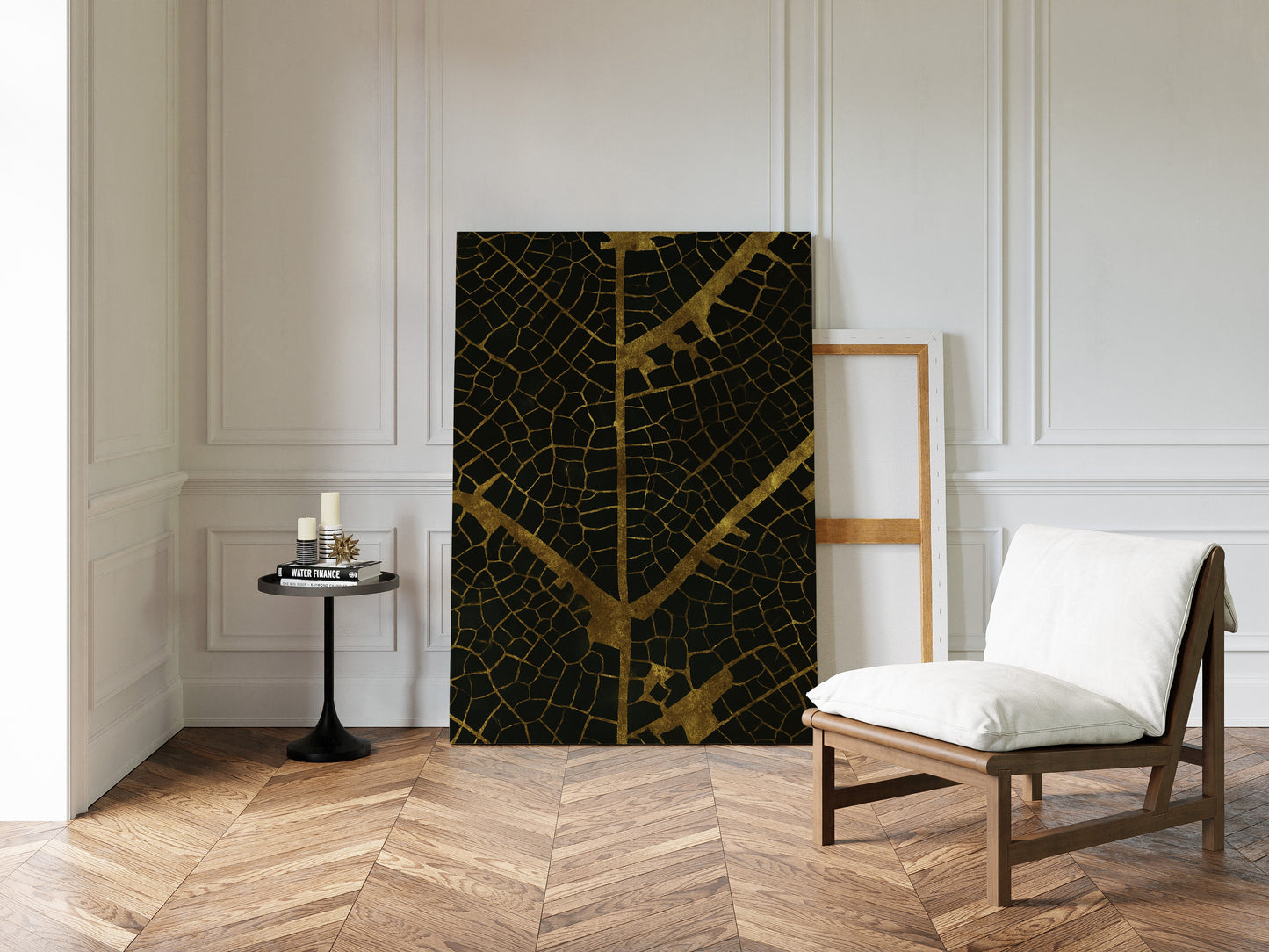 Gilded Leaf Veins