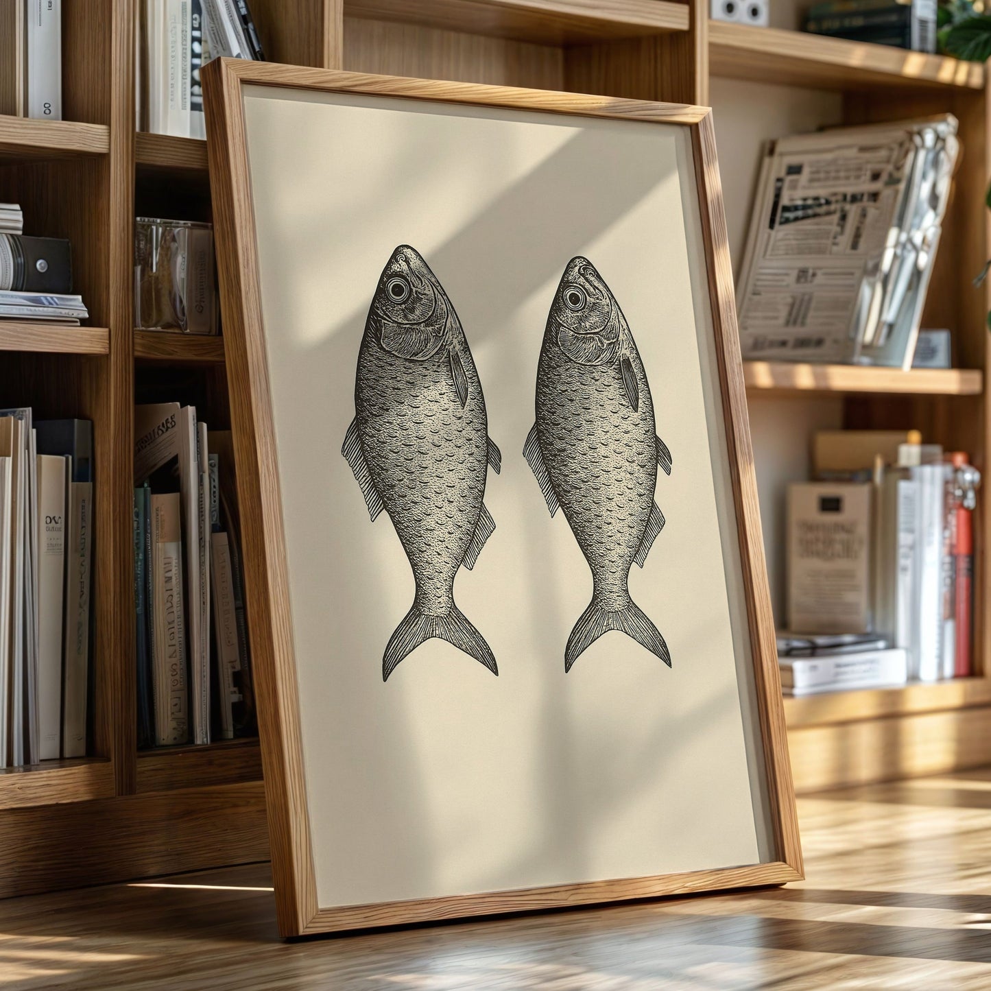 Two Fish Vintage Loaves and Fishes Symbol