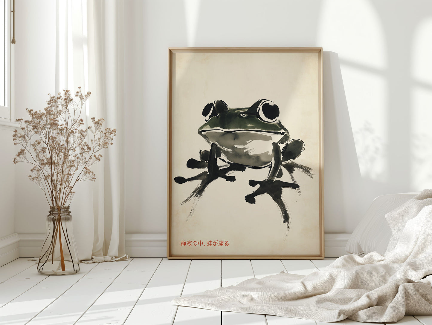 Zen-Frosch in Stille