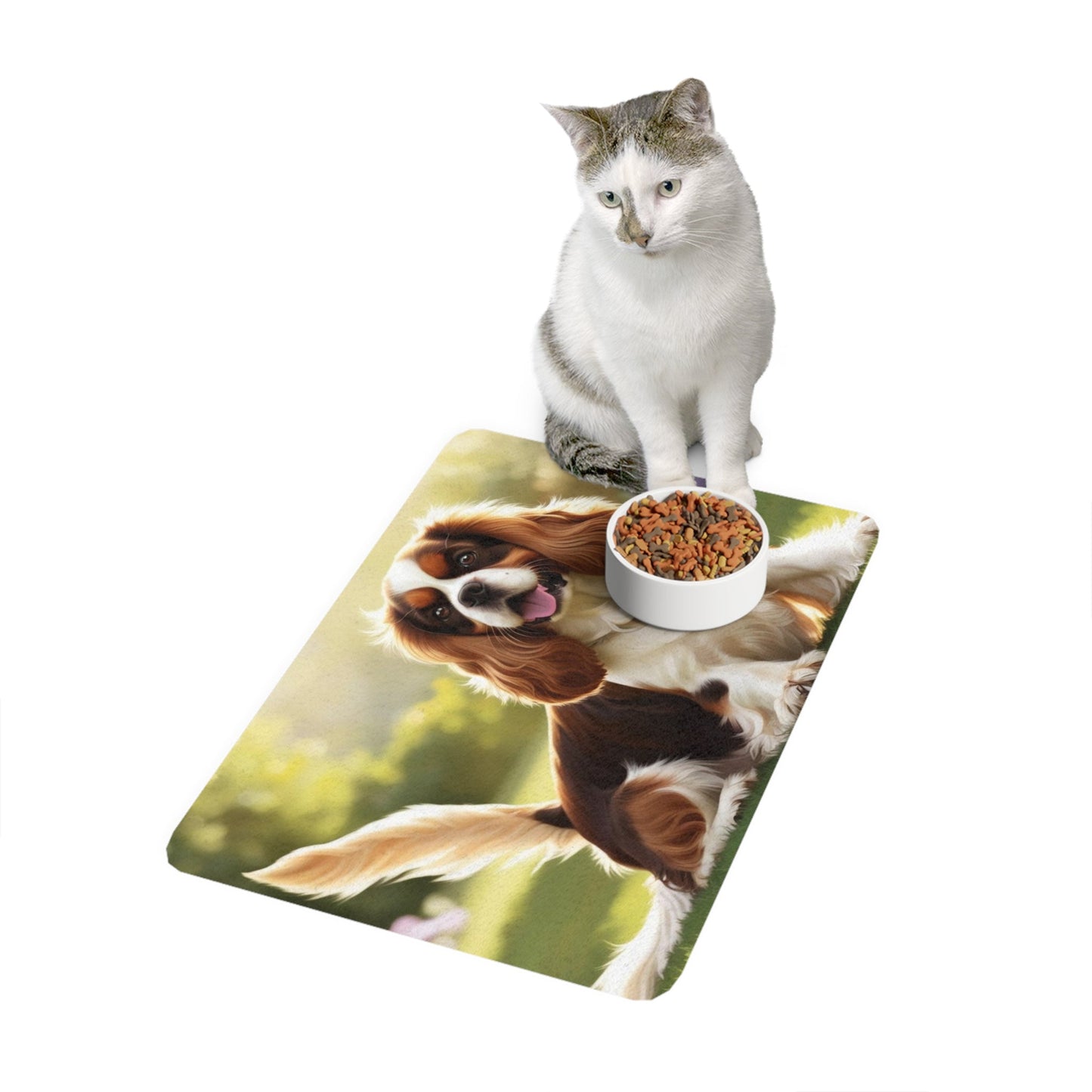 Tapis antidérapant pour animaux de compagnie – Tapis d'alimentation étanche pour chiens