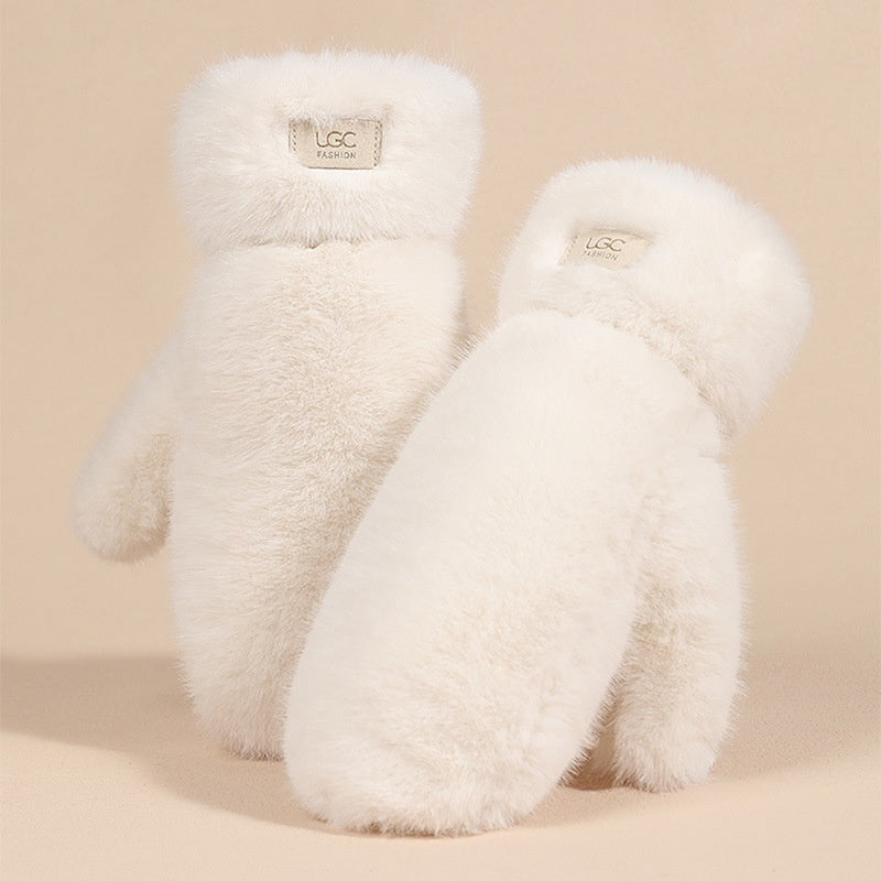Plush Winter Warmth Fleece-lined Thickened Outdoor Cold-proof Windproof