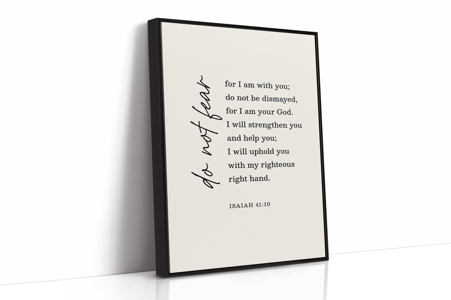 Do Not Fear Isaiah 41 Bible Verse Print
