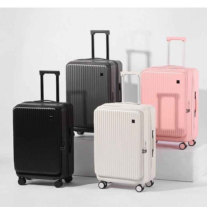 Front Open Luggage 20-inch Boarding Drop-resistant Trolley Case Extended Luggage Case