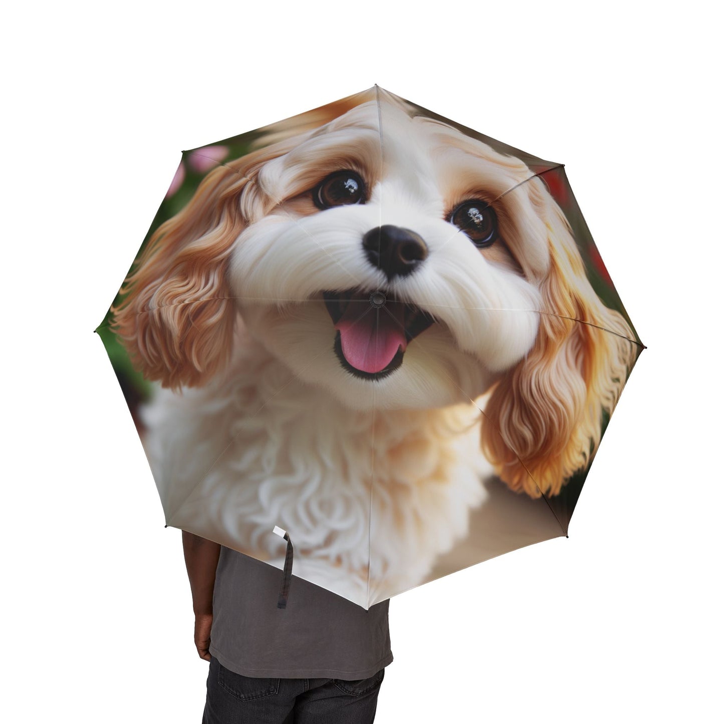 Parapluie semi-automatique 48" – Grand parapluie de voyage coupe-vent
