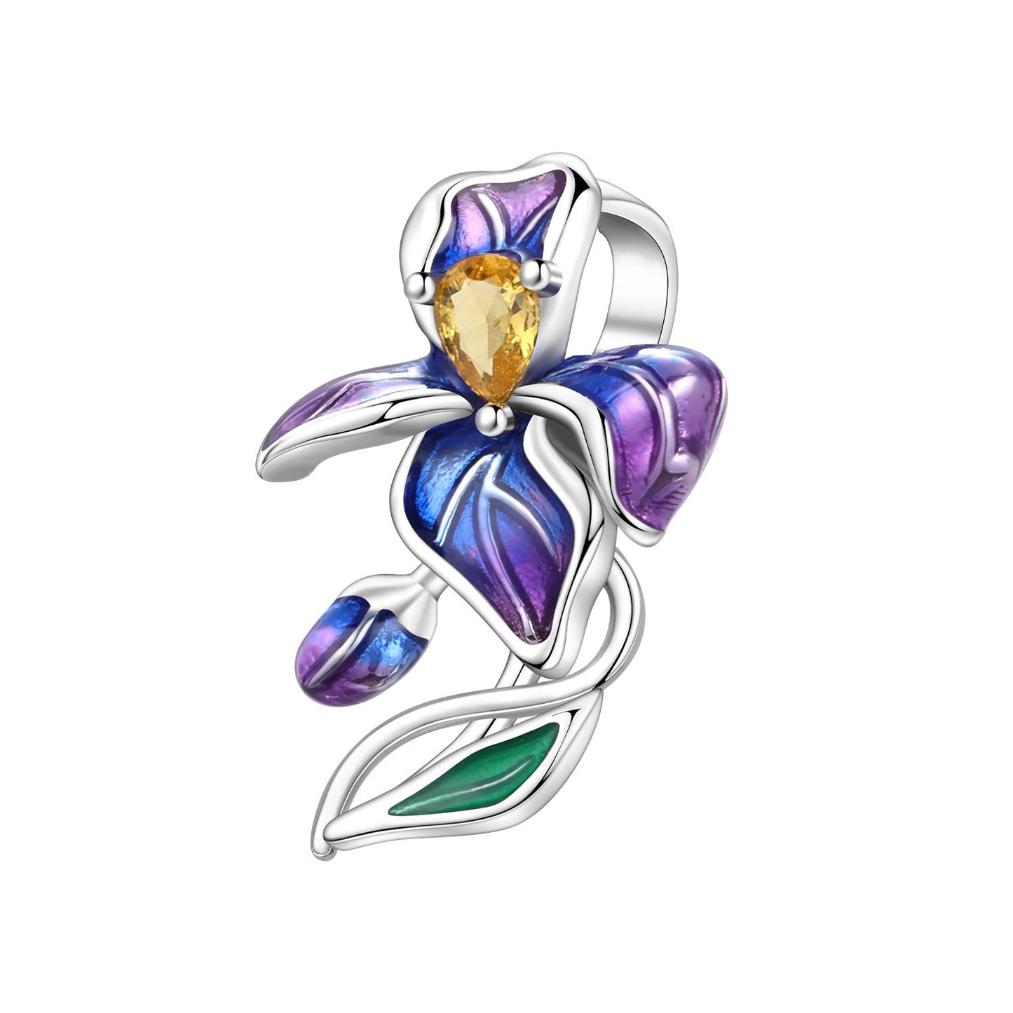 Lily Of The Valley Iris And Spinning Flower DIY Bracelet Pendant Accessories