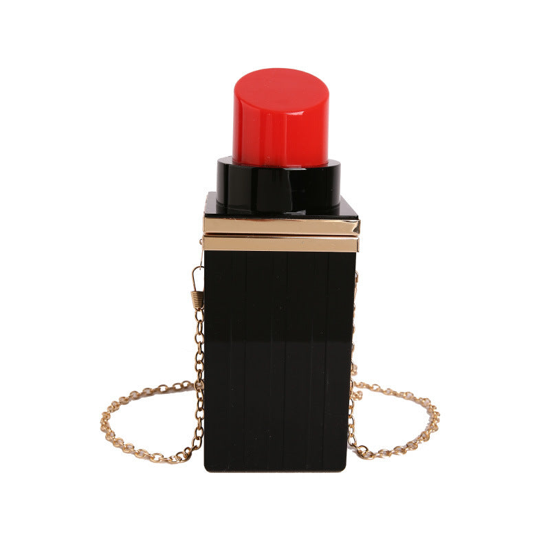 Acrylic Lipstick-shaped Single-shoulder Crossbody Bag
