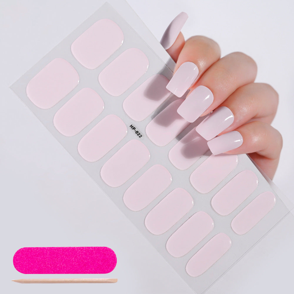 Waterproof And Durable Second Generation Semi-cured UV Nail Beauty Stickers
