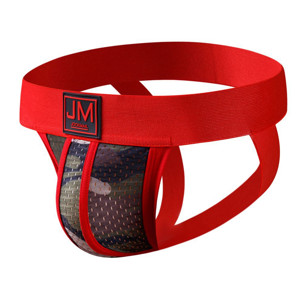 Mens Camo Mesh Thong Underwear