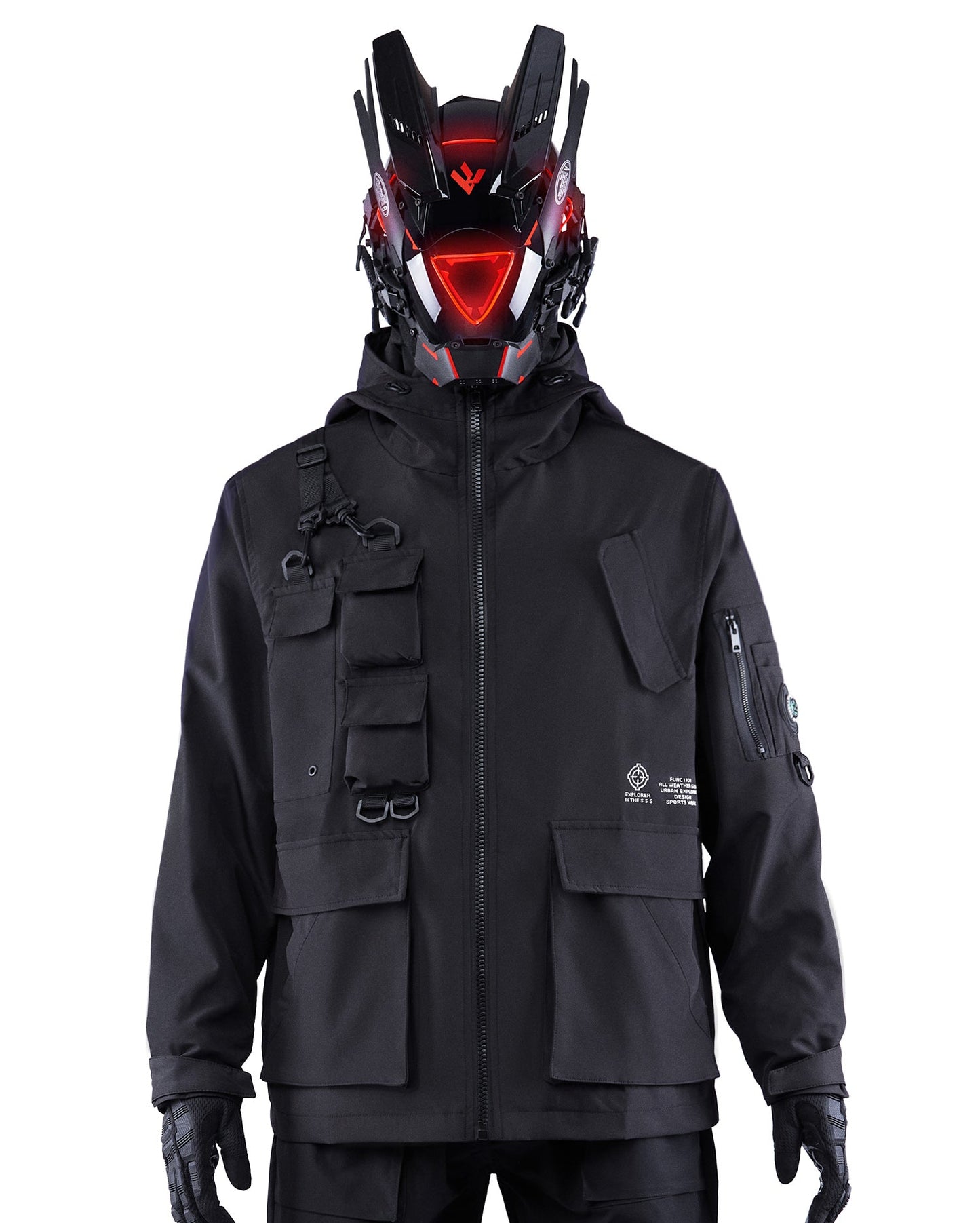 IBJ333 Taktische Matt-Schwarze Jacke