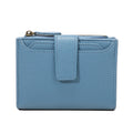 Functional Coin Purse With A Ring-bound Leather Wallet For Women