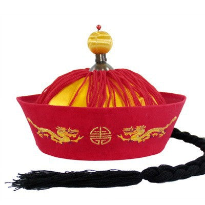 Black Dance Table Performance Hat Emperor Qianlong Hat