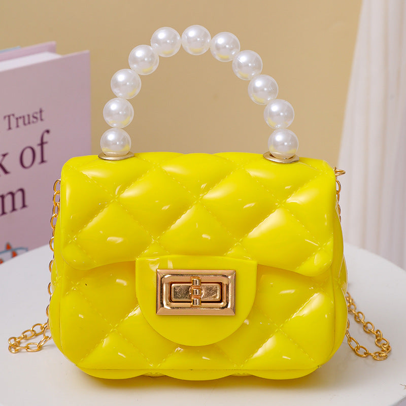 Handheld Candy Bag Solid Color Single Shoulder Strap