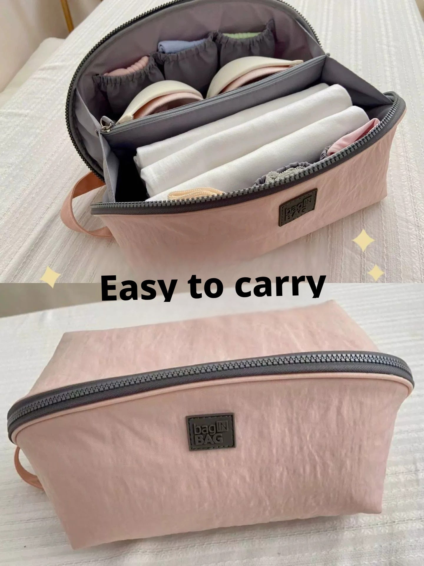 Travel Storage Bag-Coral Powder-1 Pack