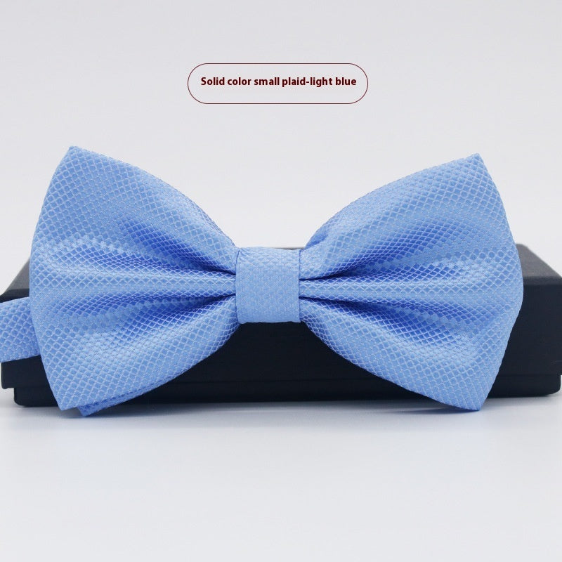 Men's Solid Color Formal Wear Wedding Business Casual Groom Groomsman Bow Tie