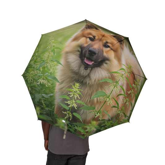 48" Halbautomatischer Regenschirm – Winddichter großer Reise-Regenschirm