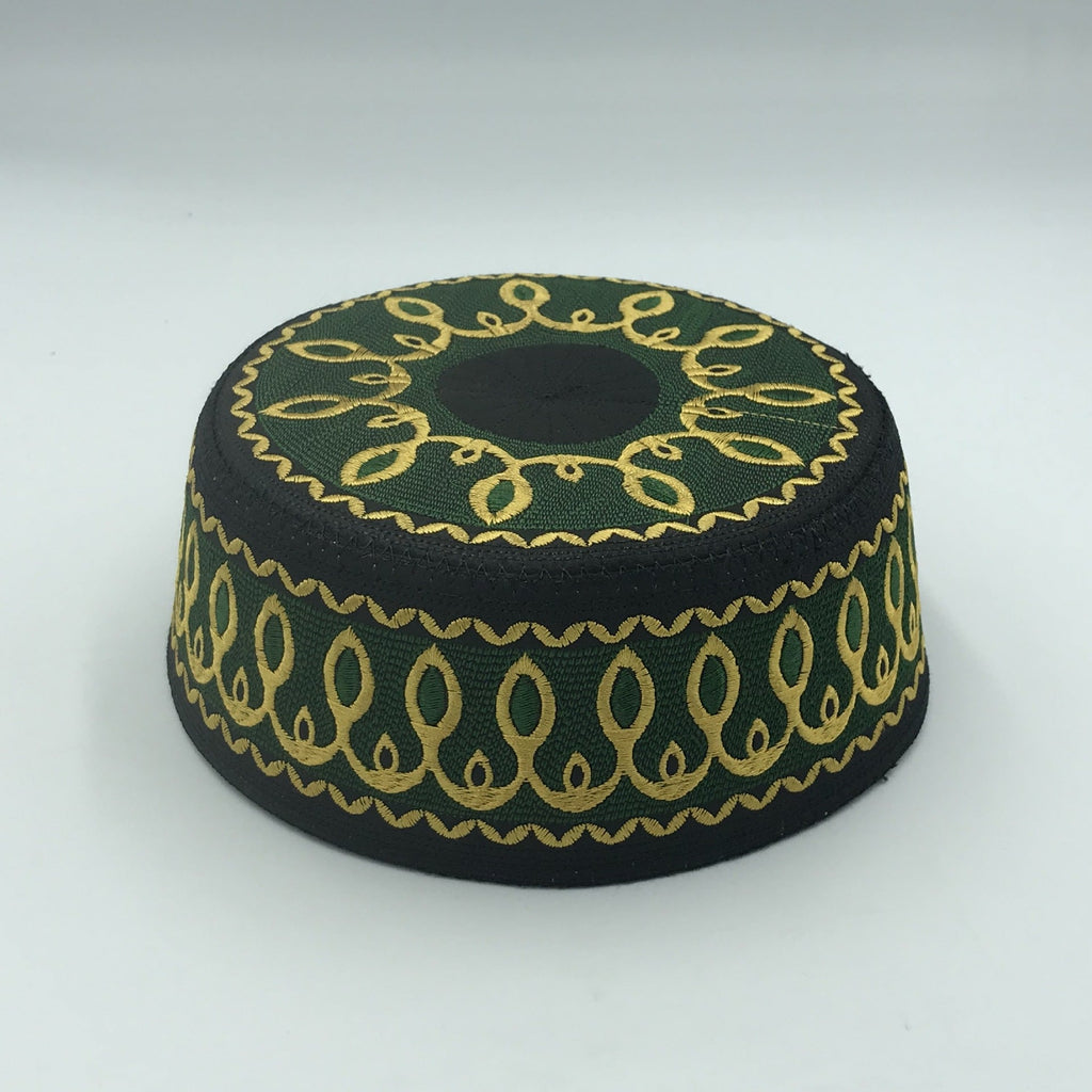 Baby Embroidered High-End Flat-Crown Round-Edge Ethnic-Style Saudi Cap