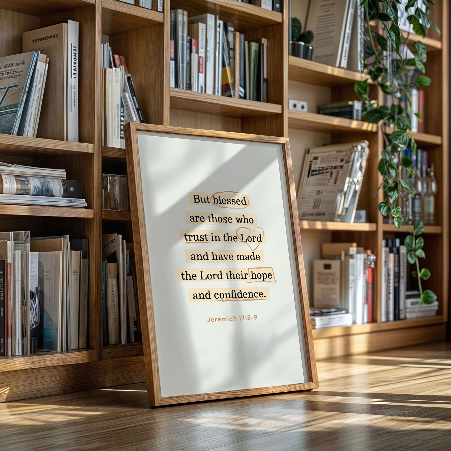 Blessed Trust Jeremiah 17 Scripture Art