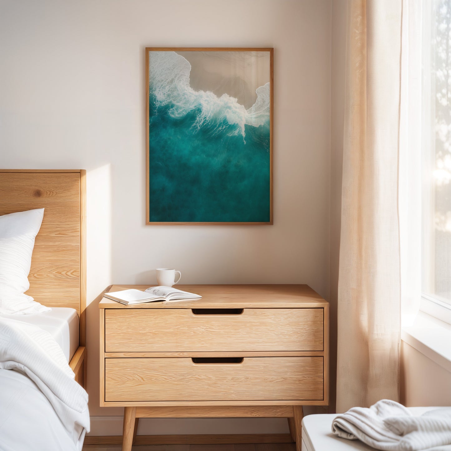 Dérive Aérienne Sur la Houle Turquoise