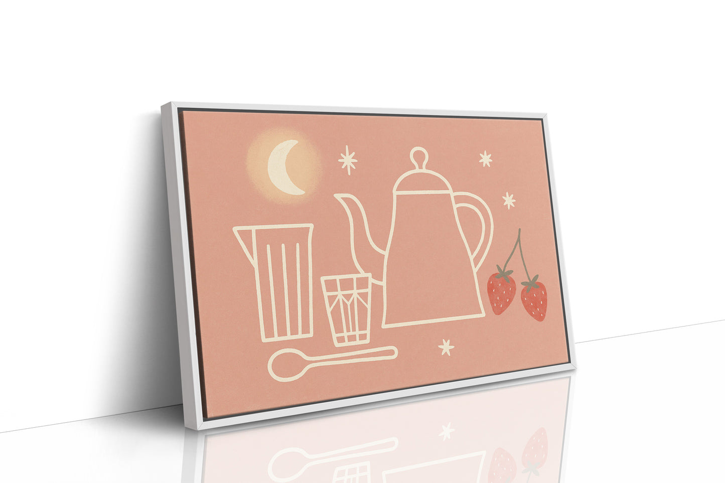Thé au clair de lune et fraises