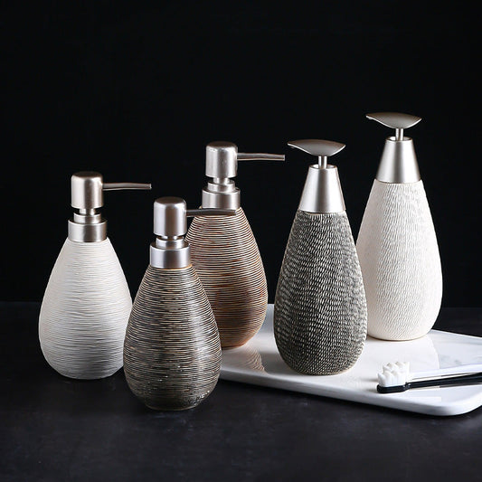 Bathroom Ceramic Shower Gel Lotion Bottle