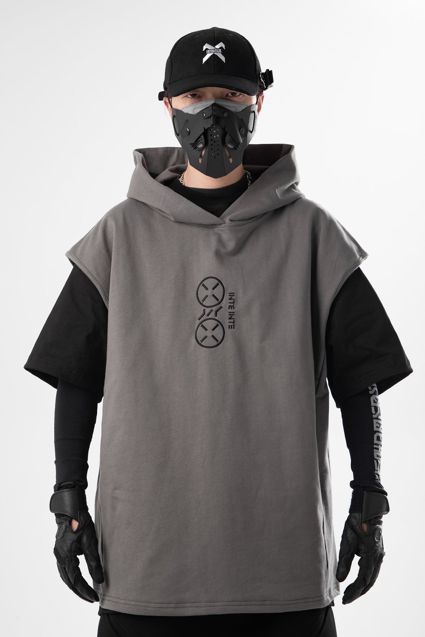 JX "All Business" Kurzarm-Hoodie