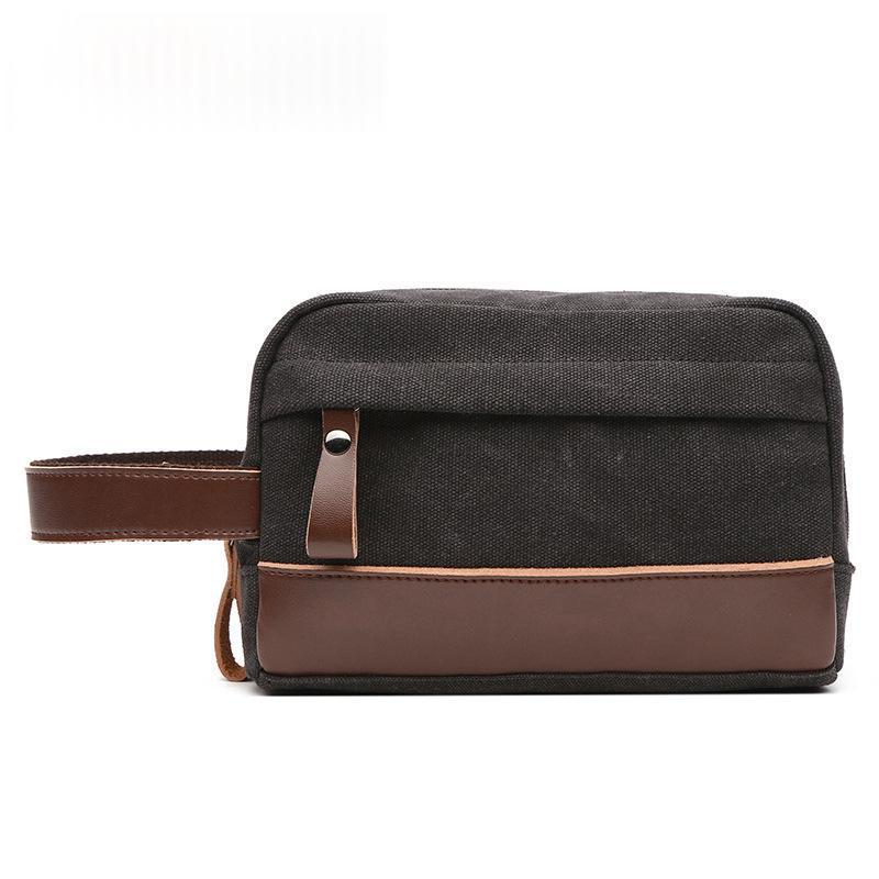 Retro Outdoor Portable Canvas Toiletry And Change Purse