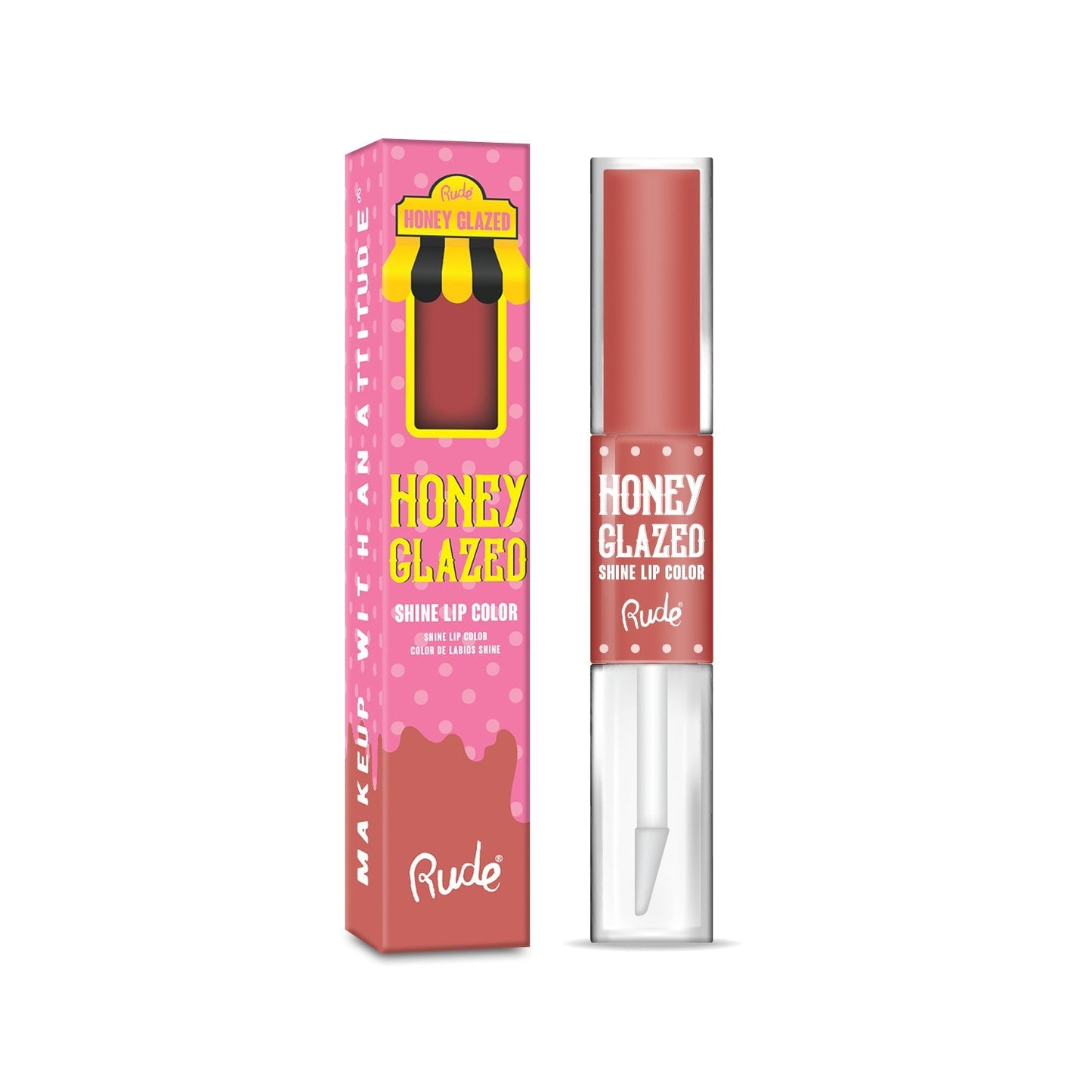 RUDE Honey Glazed Shine Lip Color - Cruller