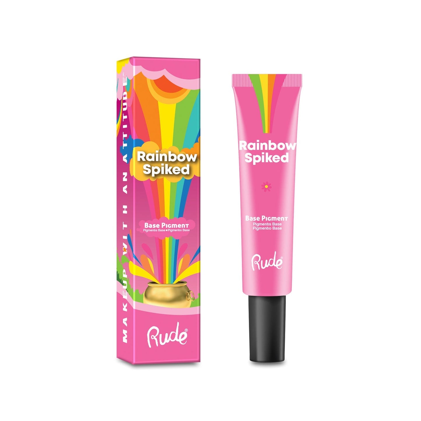 RUDE Rainbow Spiked Vibrant Colors Basispigment - Pink