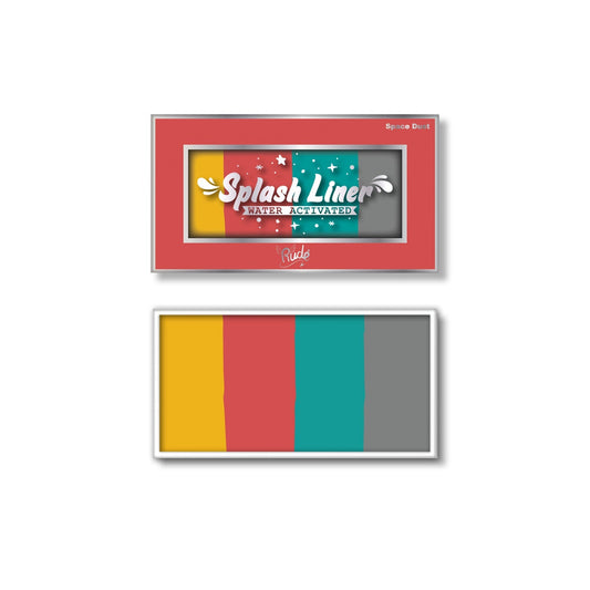 RUDE Splash Liner Wasseraktivierte Split Cake Gesichts- und Körperfarbe – Space Dust