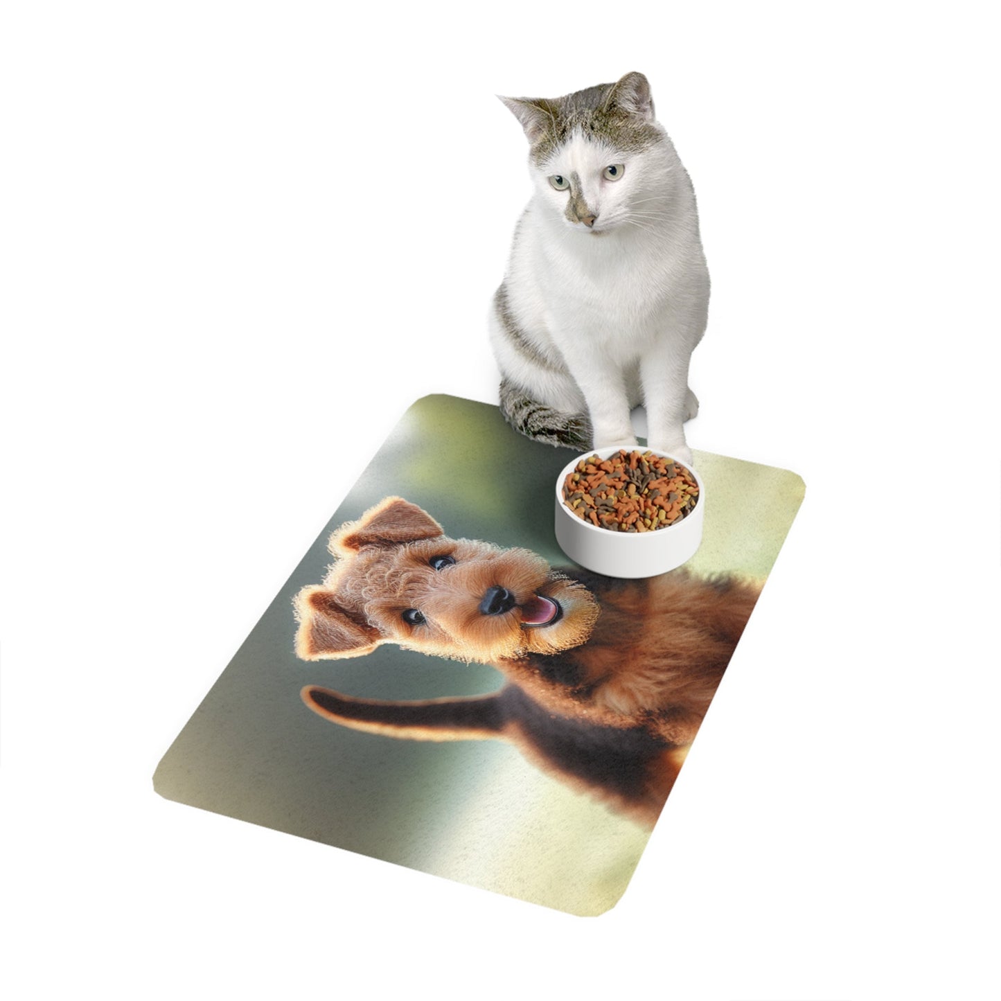 Tapis antidérapant pour animaux de compagnie – Tapis d'alimentation étanche pour chiens