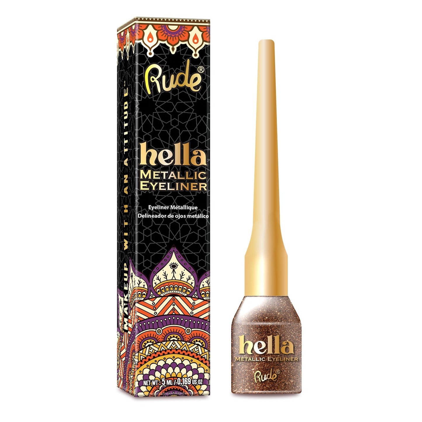 RUDE Eyeliner Métallique Hella - Œil de tigre