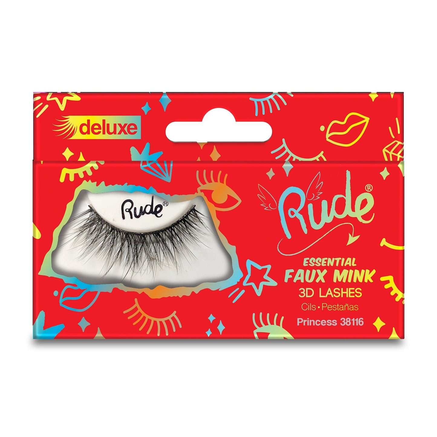 RUDE Essential Faux Mink Deluxe 3D Wimpern – Princess