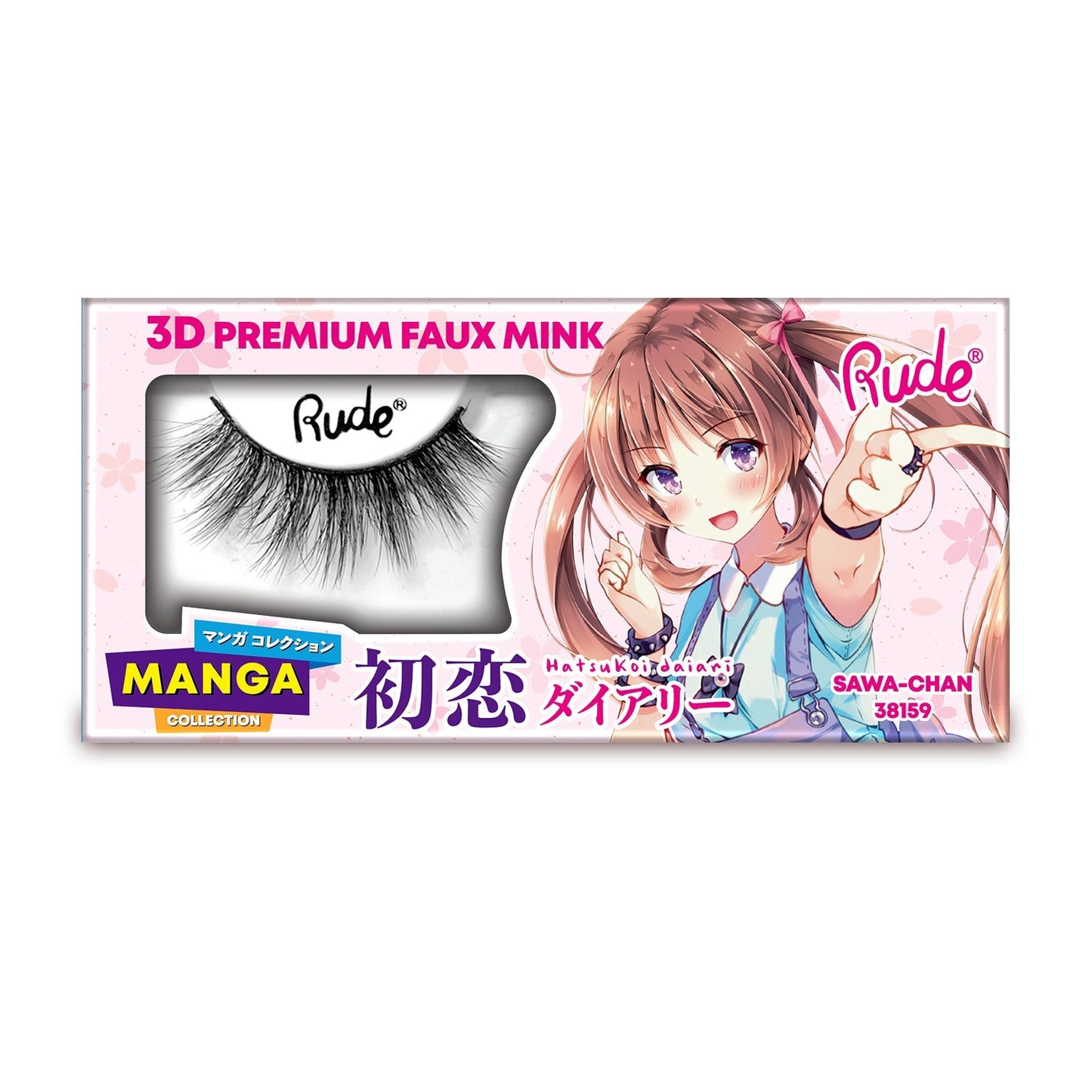 RUDE Manga 3D Kunstnerische Nerzwimpern - Sawa-Chan