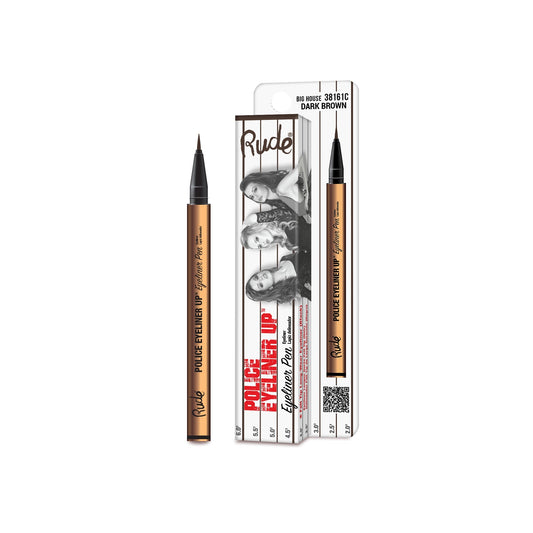 RUDE Police Eyeliner Up Eyeliner Pen - Big House (Dunkelbraun) KARTE