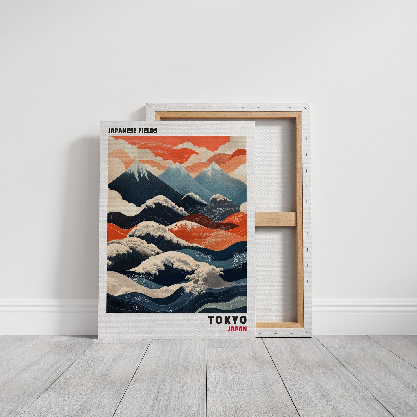 Champs japonais – Harmonie entre montagne et vague