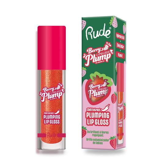 RUDE Berry Plump Plumping Lip Gloss - Cherry Bomb