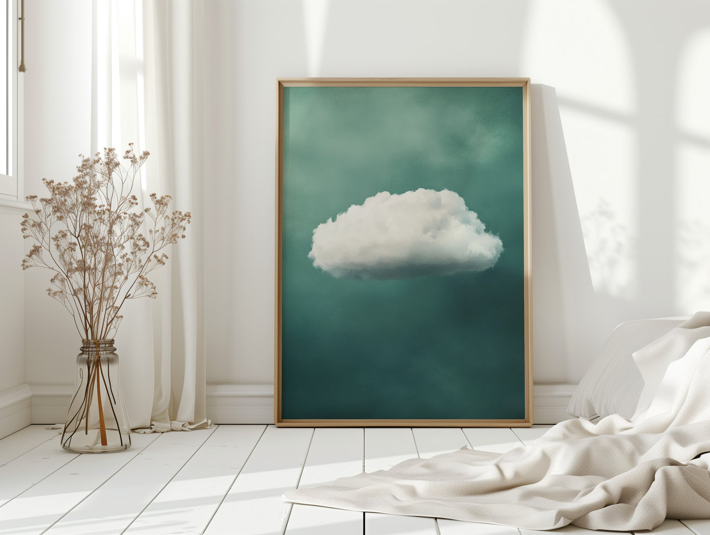 Nuage doux sur ciel écume de mer