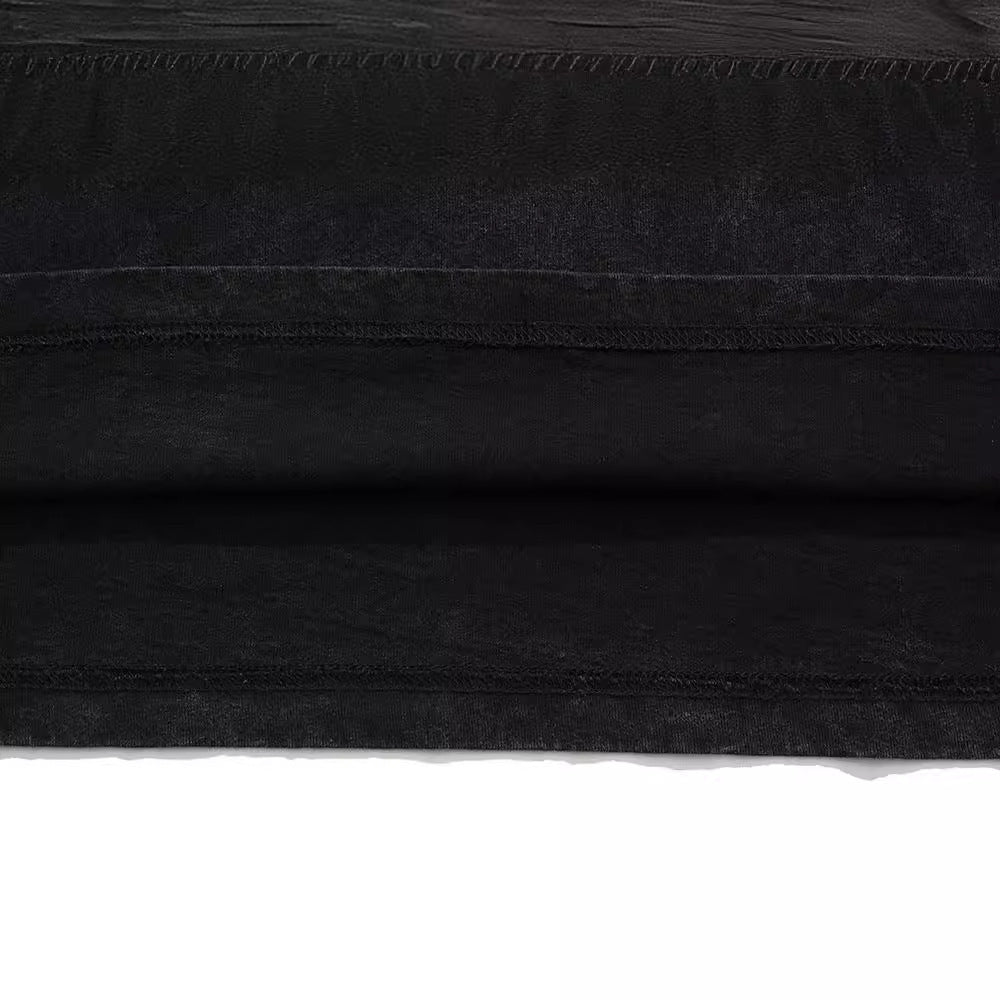 American Fashion Brand Washed Short Sleeve Shirt