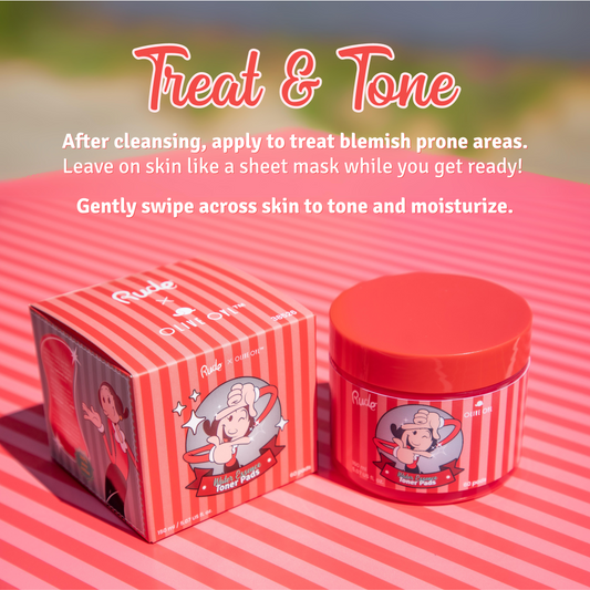 RUDE Olive Oyl Water Essence Toner Pads – Toner-Pads