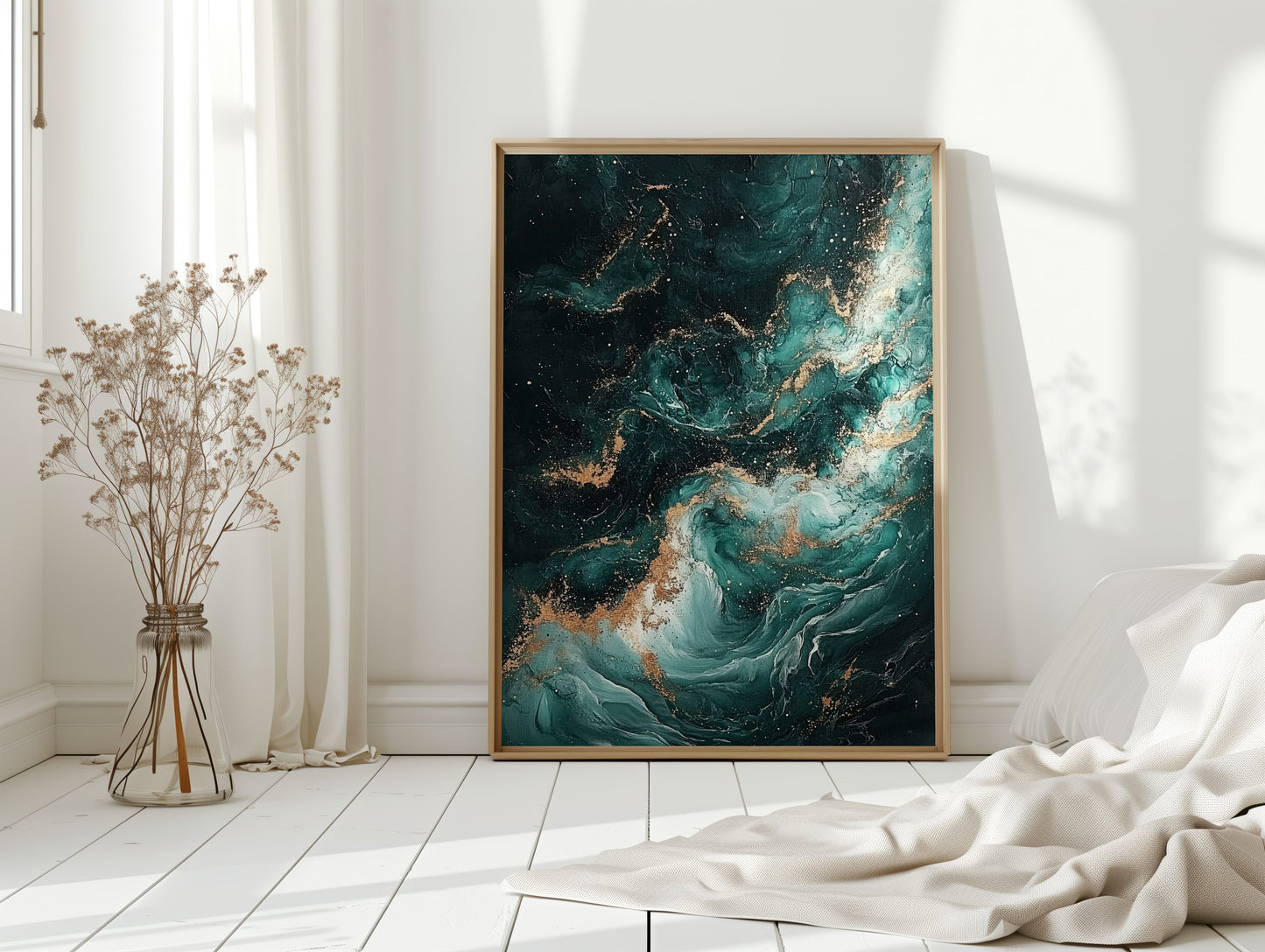 Himmlische Drift in Smaragd und Gold