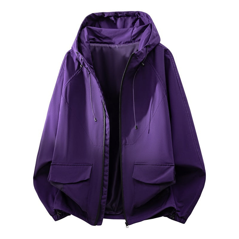 Spring And Autumn Unisex Jacket Mens Three Dimensional Line Design American Style