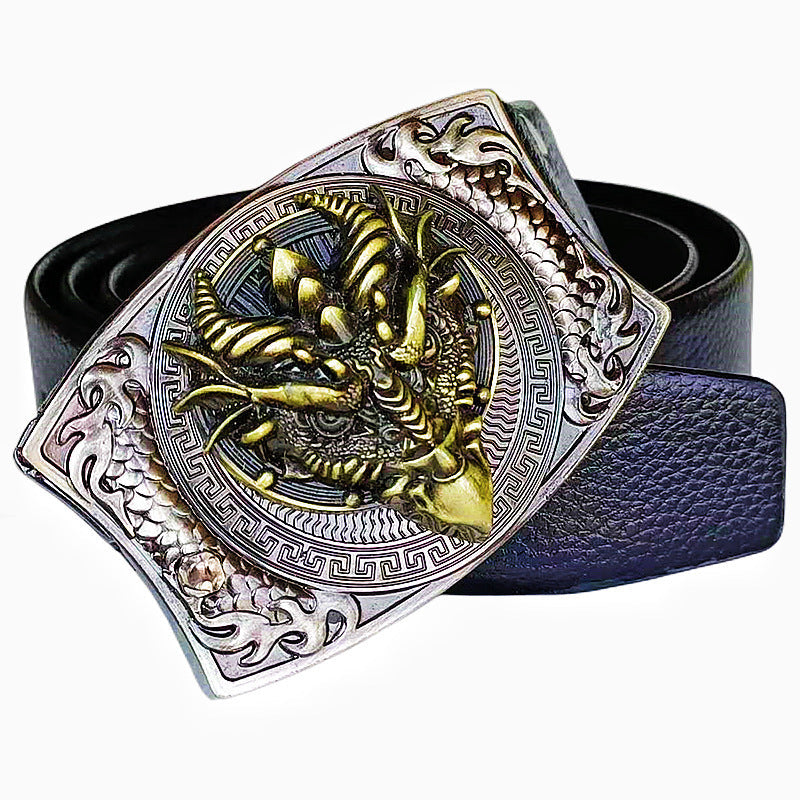 Smooth Buckle For Self-defense Trendy Punk-style Belt Buckle With A Distinctive Look