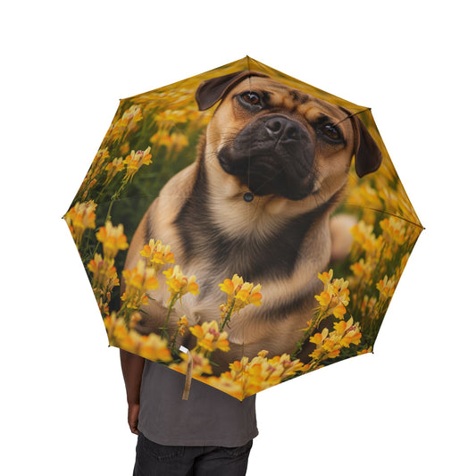 48" Semi-Automatic Umbrella – Windproof Large Travel Rain Umbrella