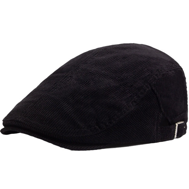 Autumn And Winter Corduroy With Two Hats