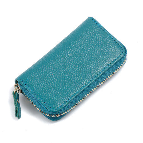 Leather men's card holder car key case