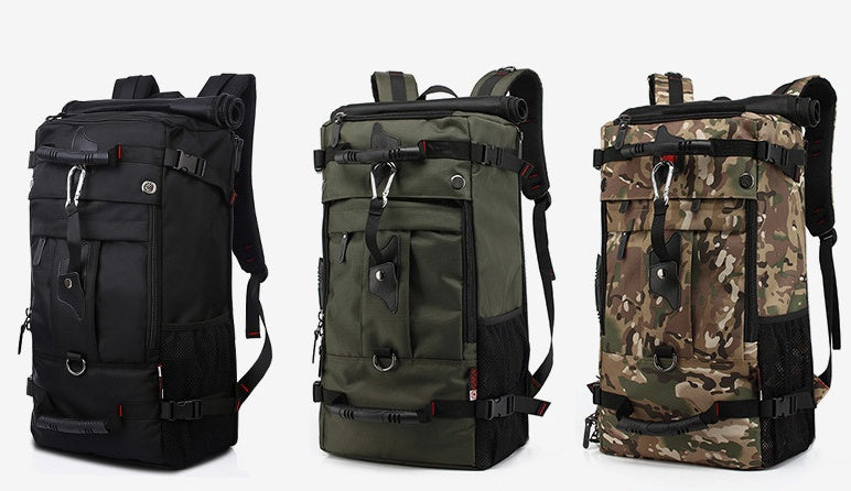 Men's Large Capacity Oxford Hiking Backpack – Multifunctional Outdoor Bag