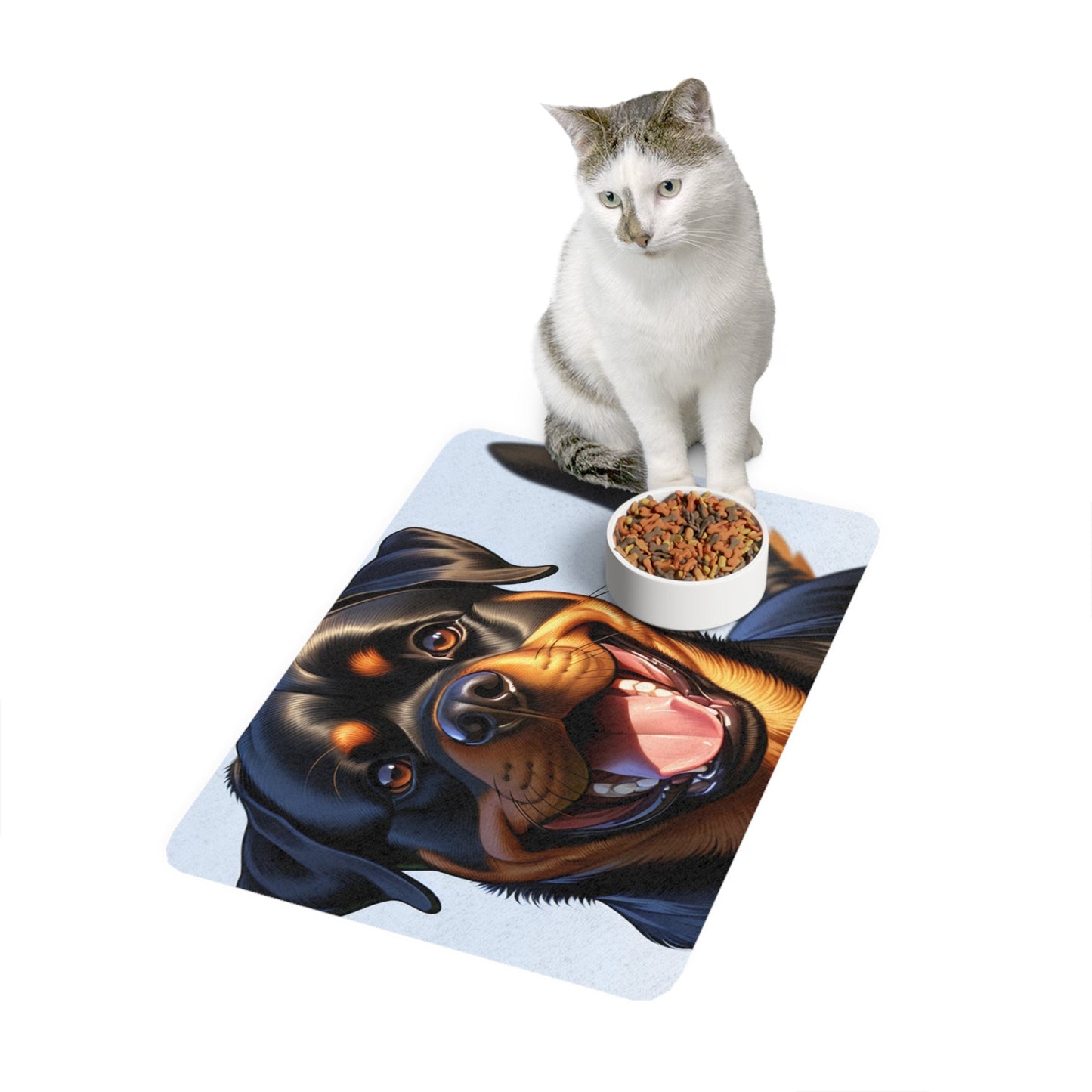 Tapis antidérapant pour animaux de compagnie – Tapis d'alimentation étanche pour chiens